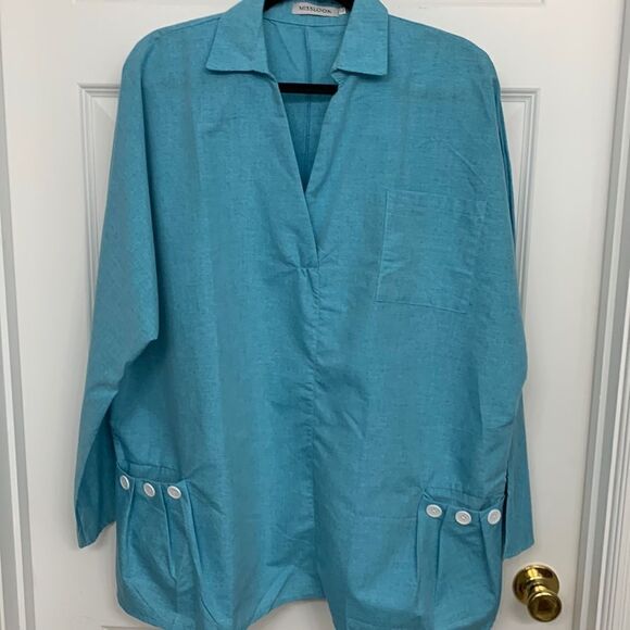 MissLook size XXL NEW pullover top.  Classy & crisp - Picture 1 of 9